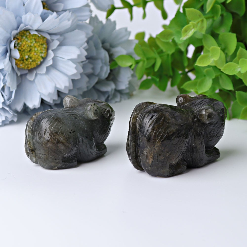 2.3" Labradorite Mouse Crystal Carvings Wholesale Crystals USA