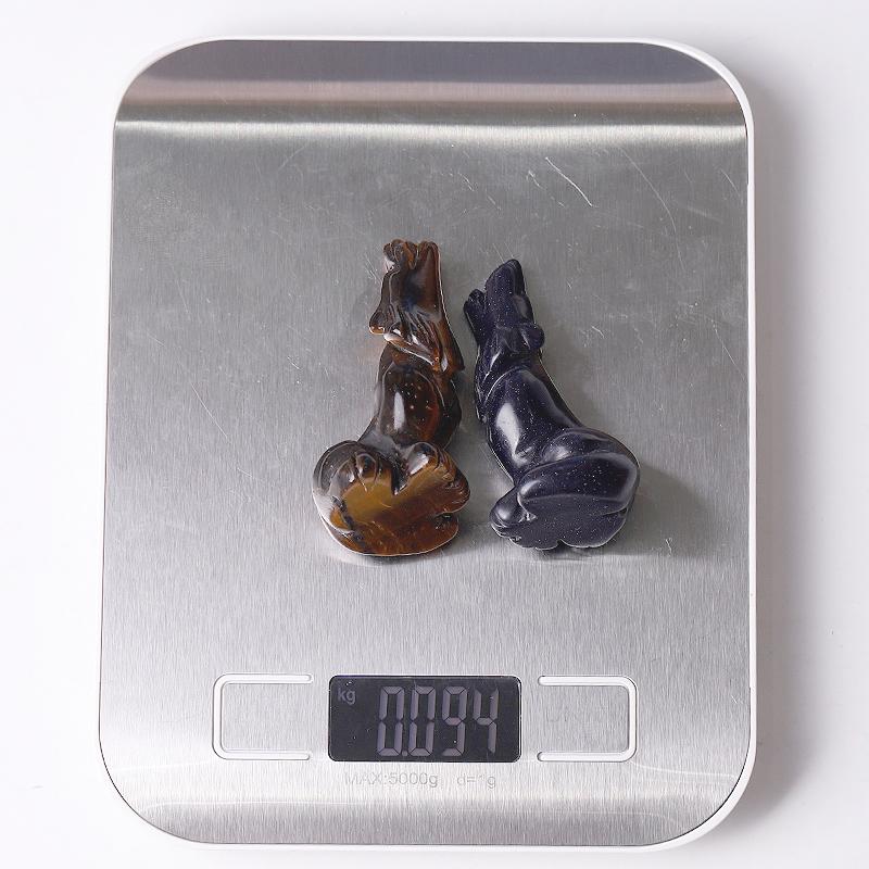 2.5" Wolf Crystal Carvings Wholesale Crystals USA
