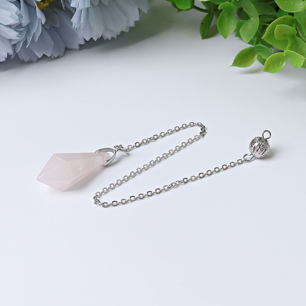 9" One Terminated Point Crystal Pendulum Wholesale Crystals USA