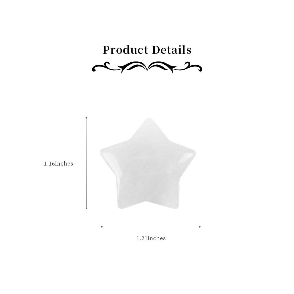 Crystal Carving Polished Star Shape Palm Pocket Stones Wholesale Crystals USA