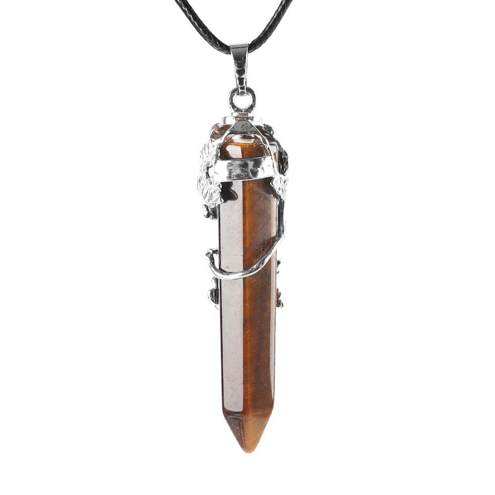 Tiger Eye Point Pendant Wholesale Crystals USA
