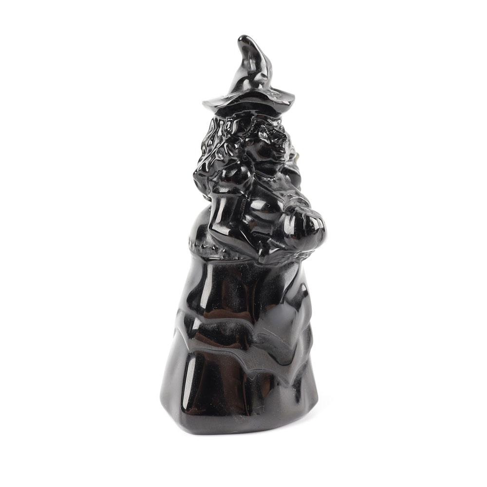 Black Obsidian Crystal Carving Witch Free Form Wholesale Crystals USA
