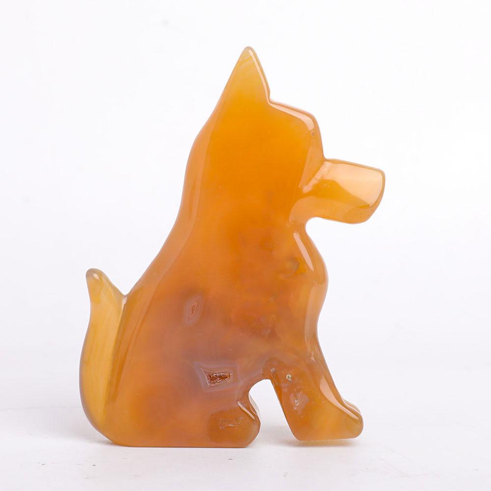 Druzy Agate Dog Carvings Wholesale Crystals USA