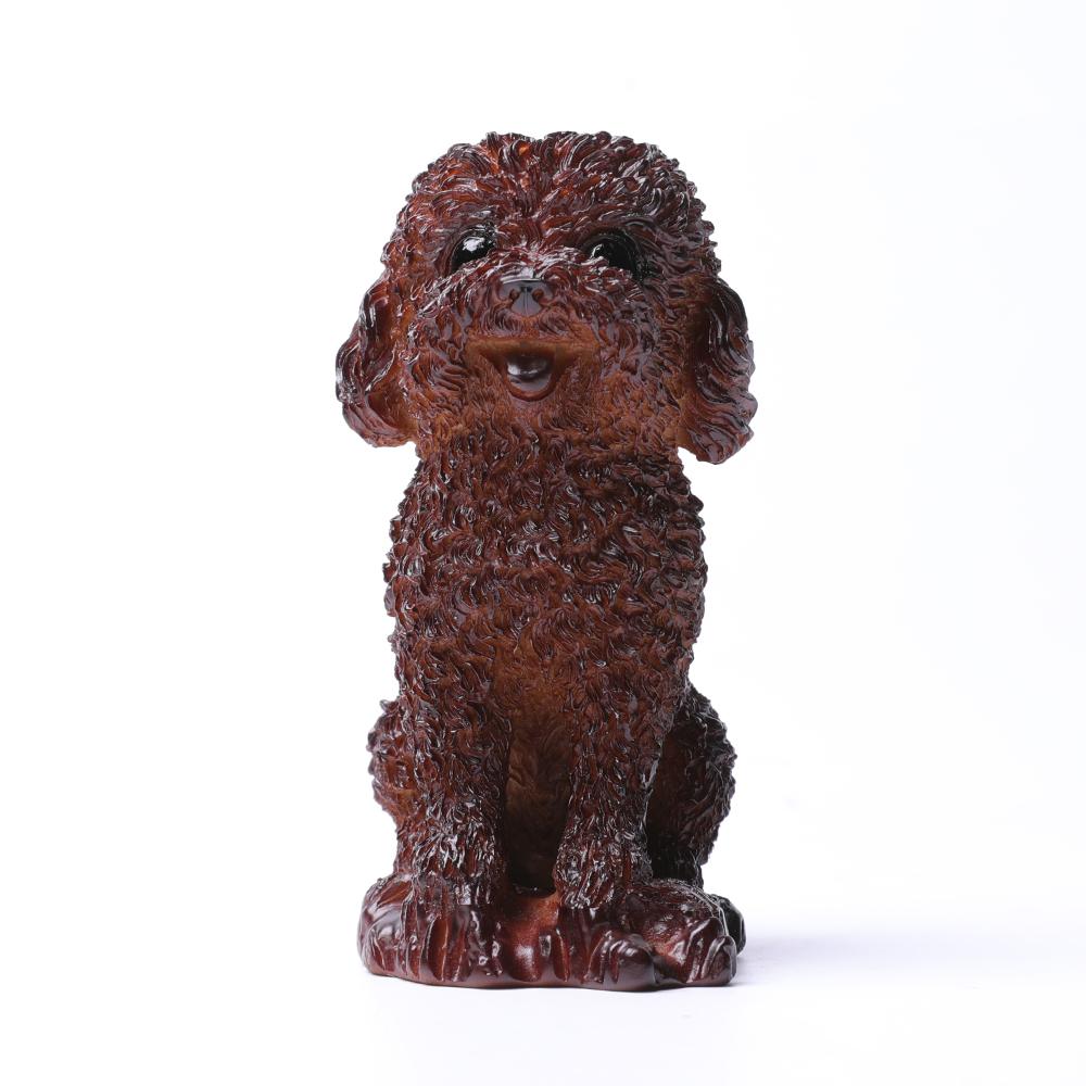 Resin Teddy Dog Statue Stand