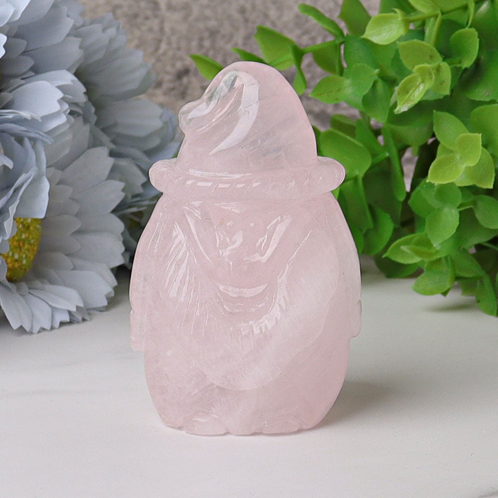 3" Santa Claus Crystal Carving Wholesale Crystals USA