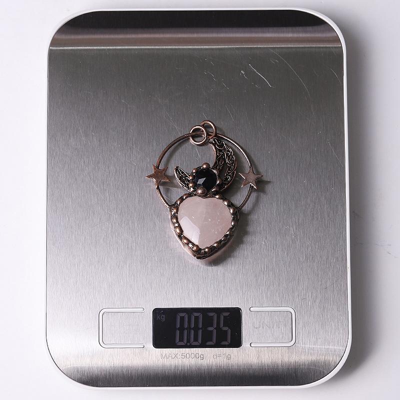 Rose Quartz Pendant for Jewelry DIY Wholesale Crystals USA