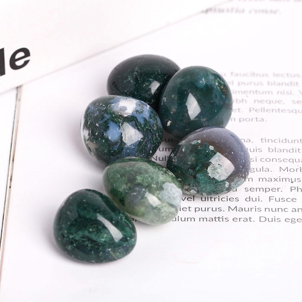 0.1kg Moss Agate Crystal Tumbles Wholesale Crystals USA