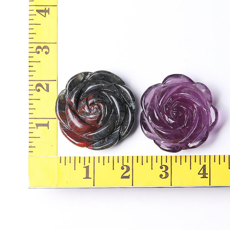 2" Rose Flower Crystal Carvings Wholesale Crystals USA