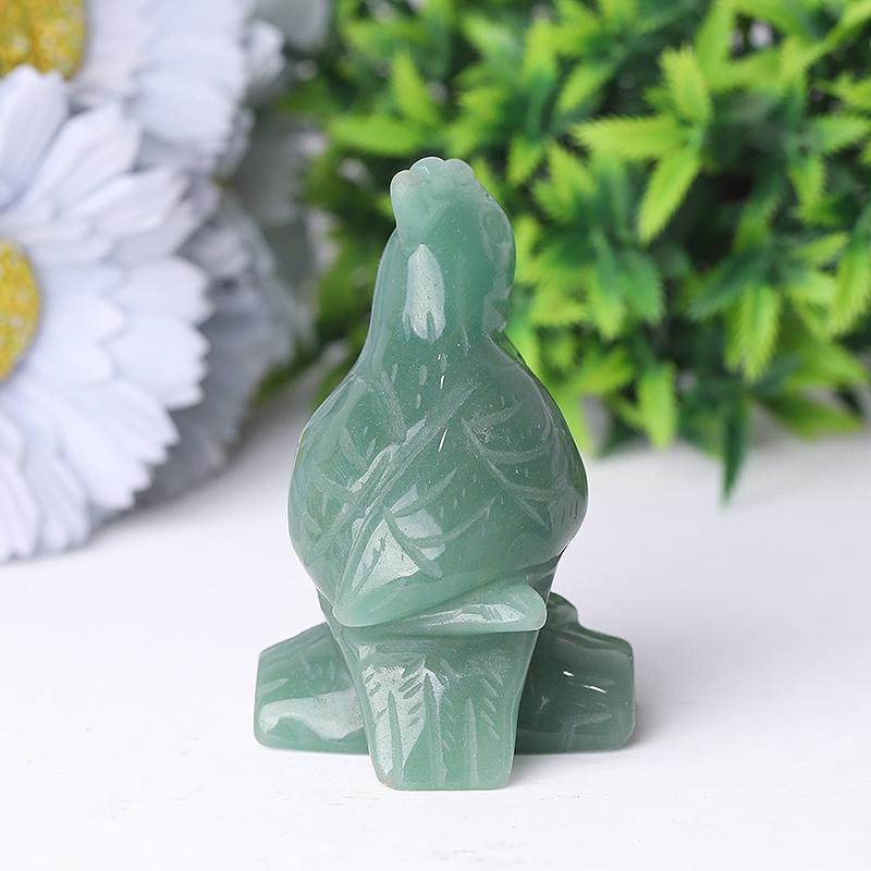 3" Green Aventurine Parot Crystal Carvings Wholesale Crystals USA