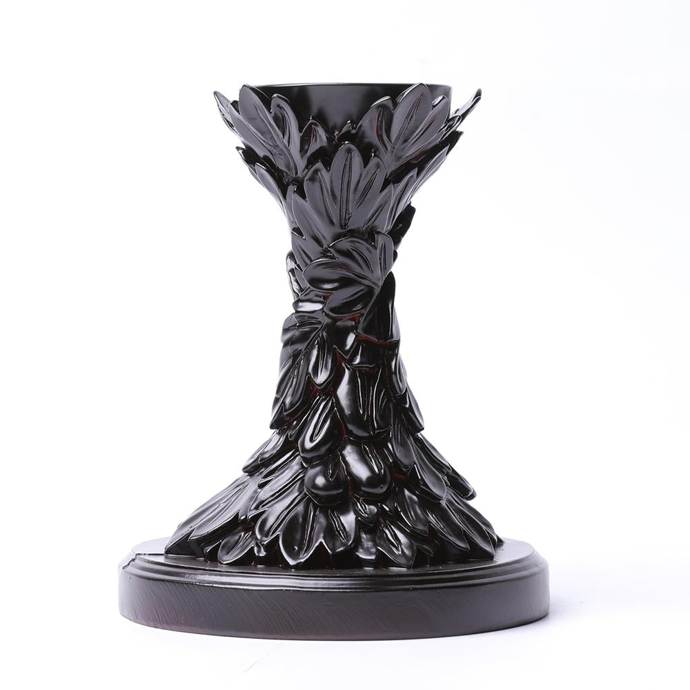 Resin Carving Feather Flower Base