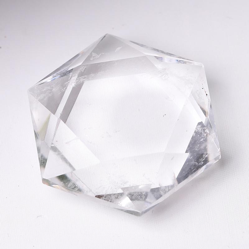 1" Crystal Hexagon Pocket Stone for Pendant for DIY Wholesale Crystals USA