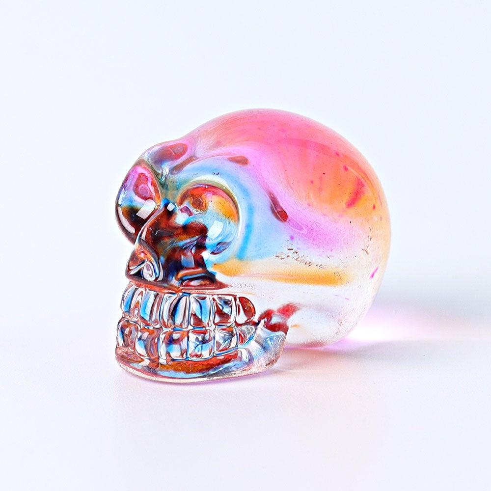 1" Aura Skull Angel Crystal Carvings (Random sending color) Wholesale Crystals USA