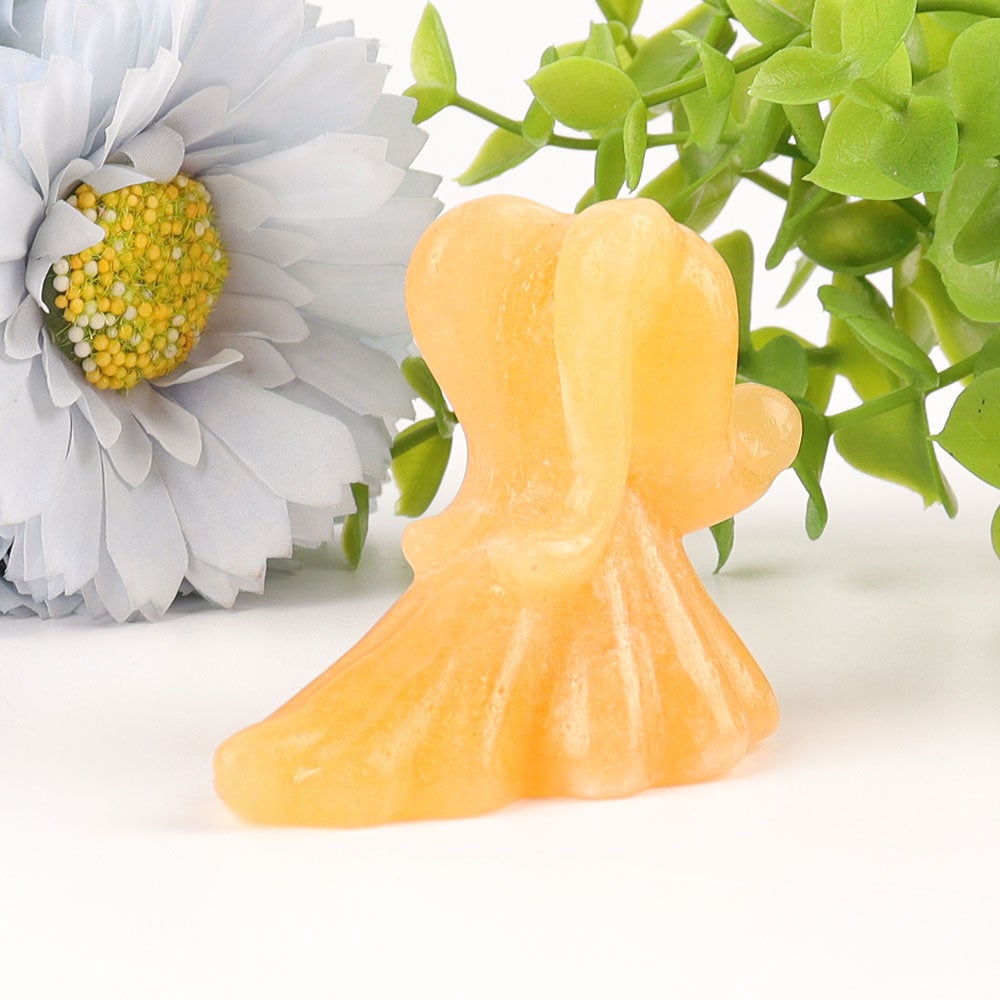 2.6" Honey Calcite The Ghost Dog Crystal Carvings Wholesale Crystals USA