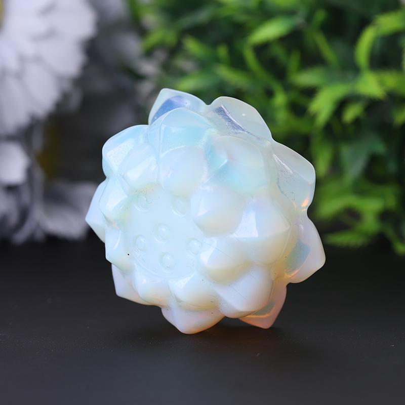 2" Lotus Flower Crystal Carvings Wholesale Crystals USA