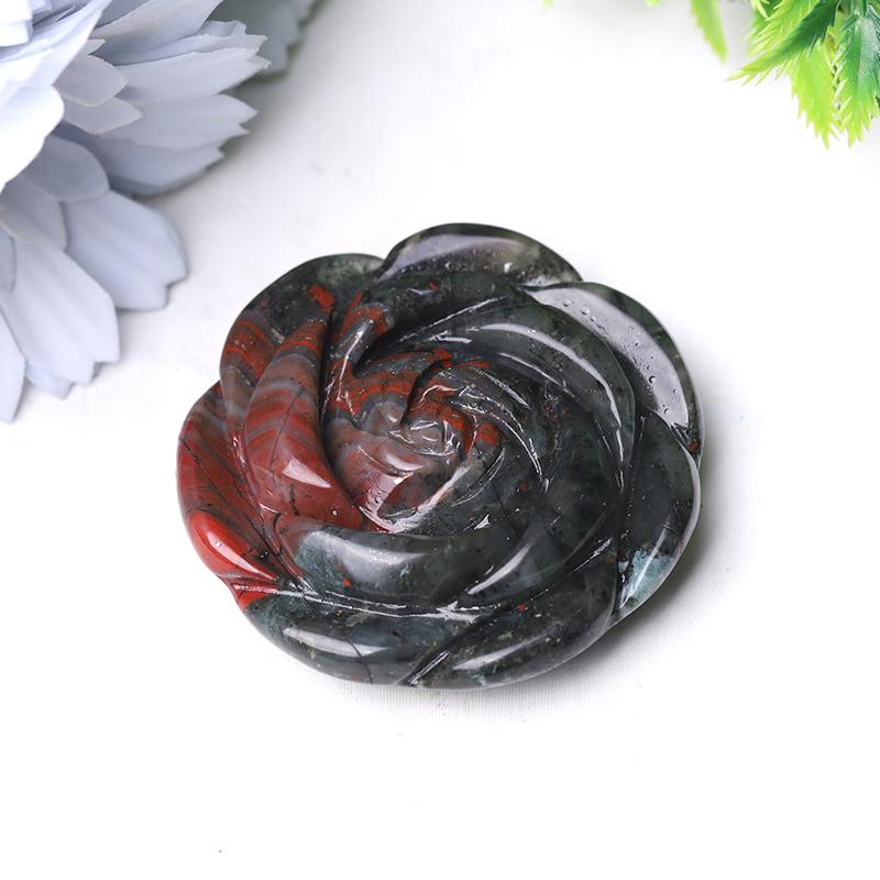 2" Rose Flower Crystal Carvings Wholesale Crystals USA