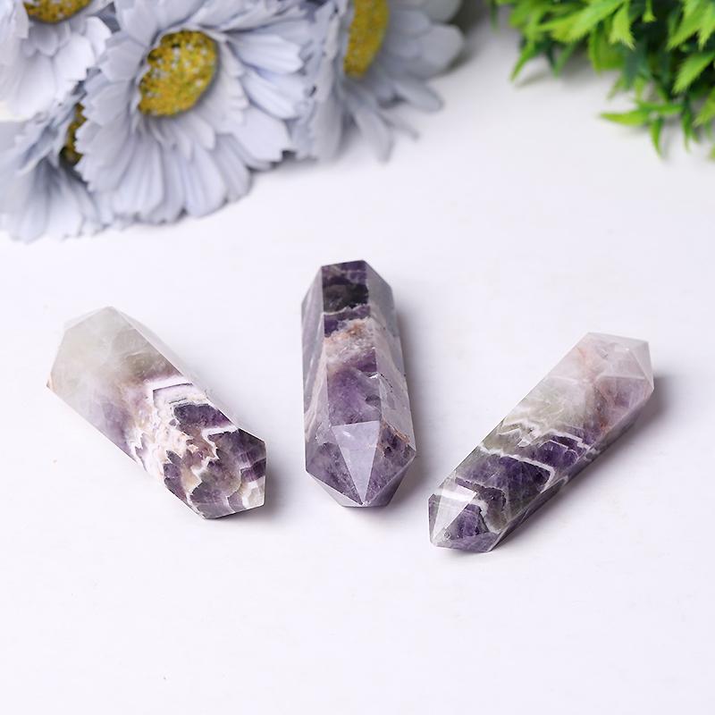 Hot Sale Crystals Healing Stones Dream Amethyst Double Point Crystal Tower Chevron-Amethyst Wholesale Crystals USA