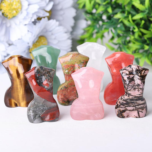 2" Woman Model Body Crystal Carvings Wholesale Crystals USA
