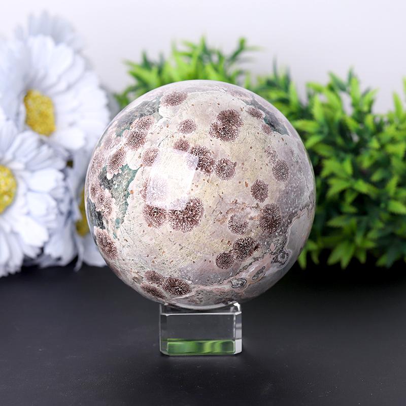 2.5"- 4.0" Firework Agate Sphere Wholesale Crystals USA