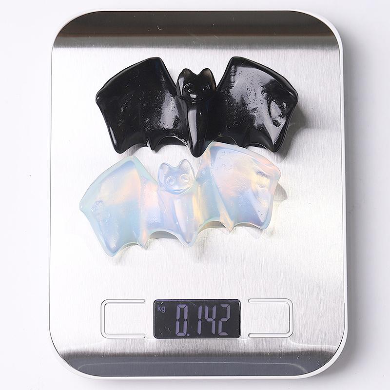 4" Bat Carving Crystal Carving for Halloween Decoration Wholesale Crystals USA