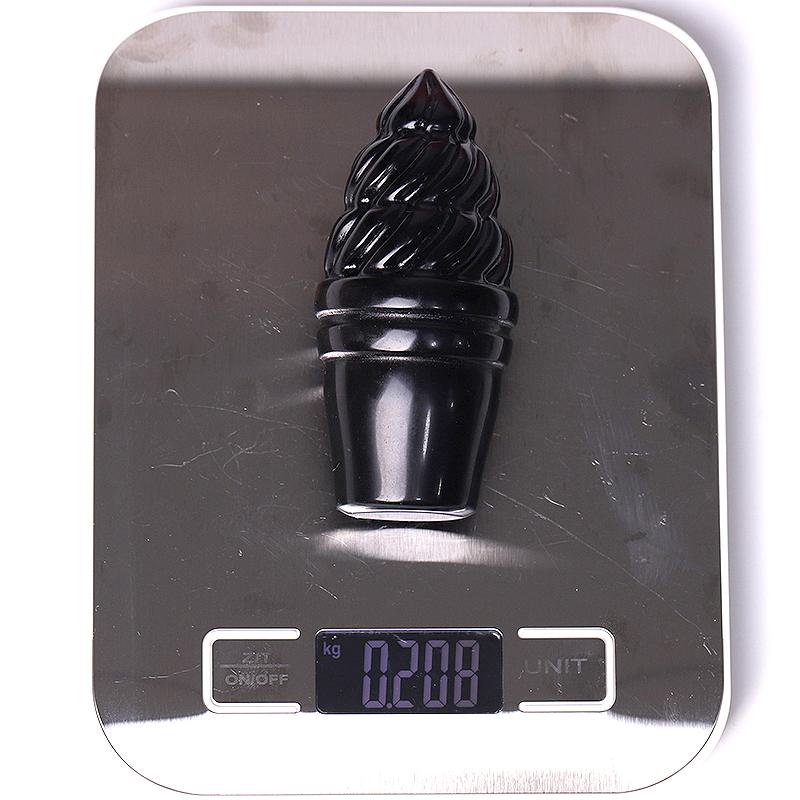 4" Black Obsidian Ice Cream Crystal Carvings Wholesale Crystals USA