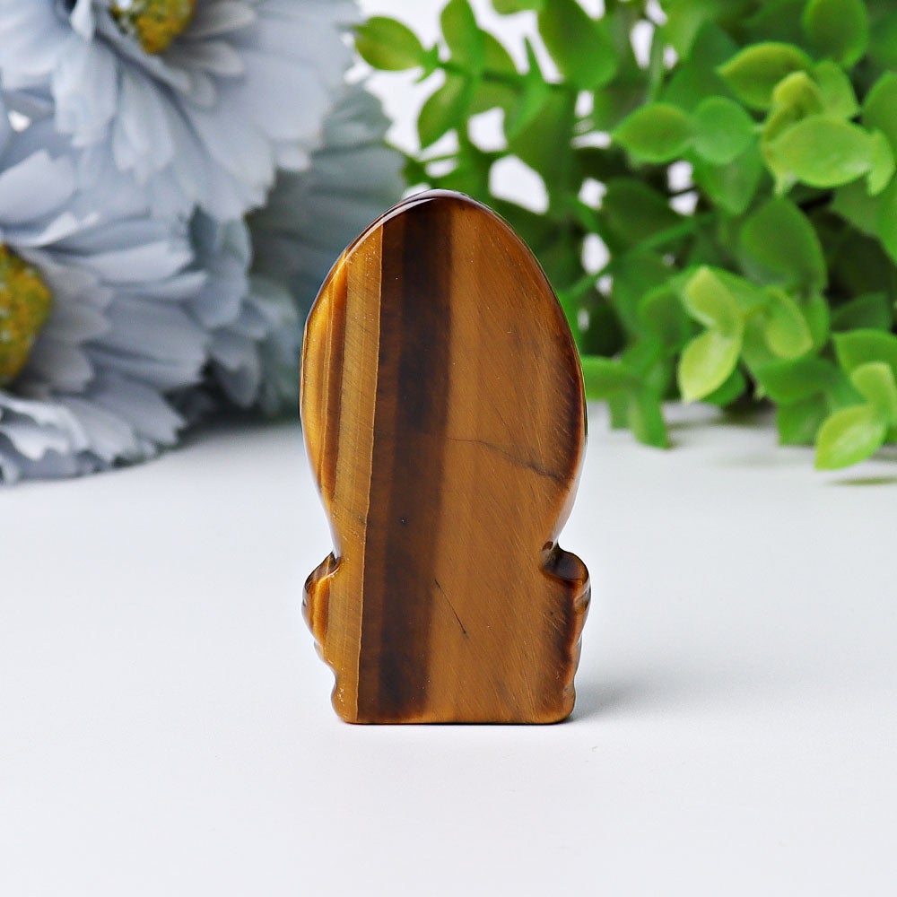 1.9" Tiger's Eye Ganesha Crystal Carving Wholesale Crystals USA