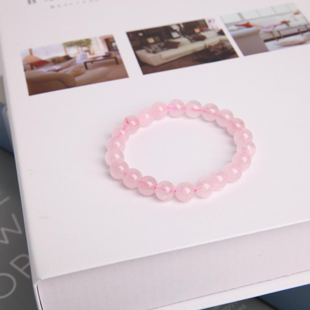 8mm Rose Quartz Crystal Bracelet Wholesale Crystals USA