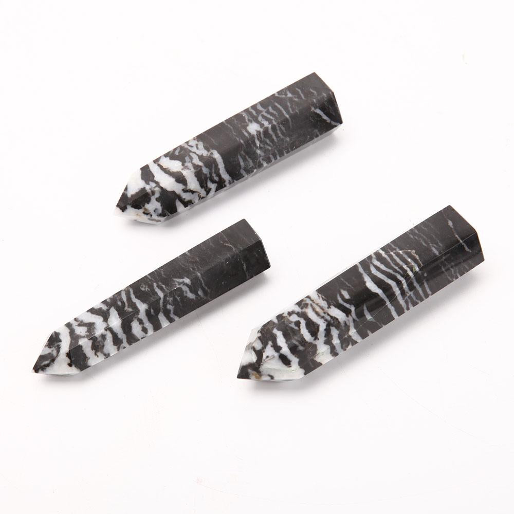 Set of 3 Zebra Jasper Crystal Points Wholesale Crystals USA