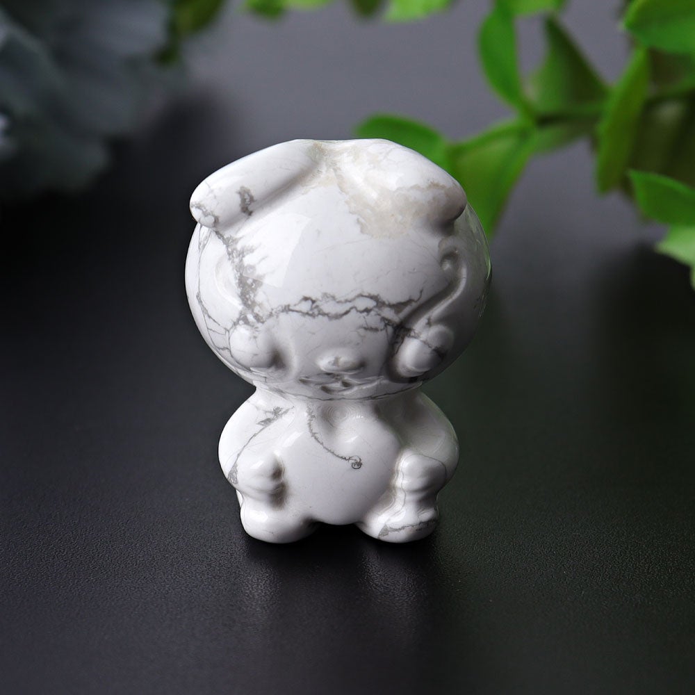 1.5" Howlite Animal Crystal Carvings Wholesale Crystals USA