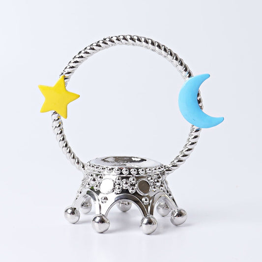3" Metal Crown Design Stand Wholesale Crystals USA