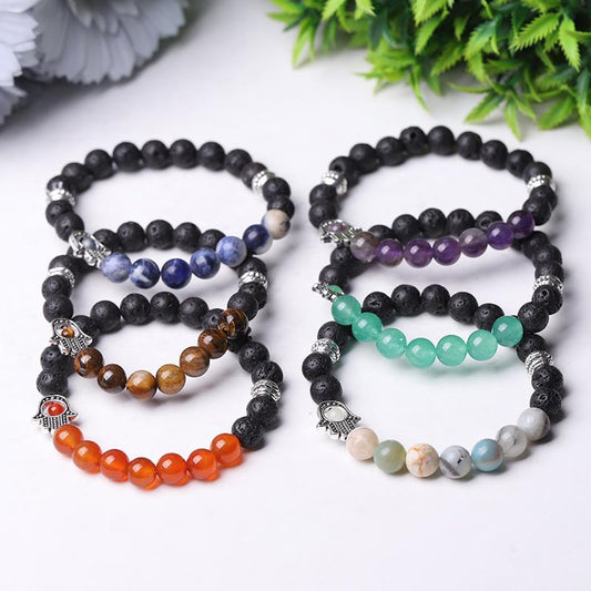 85mm Volcanic with Crystal Bracelet Wholesale Crystals USA