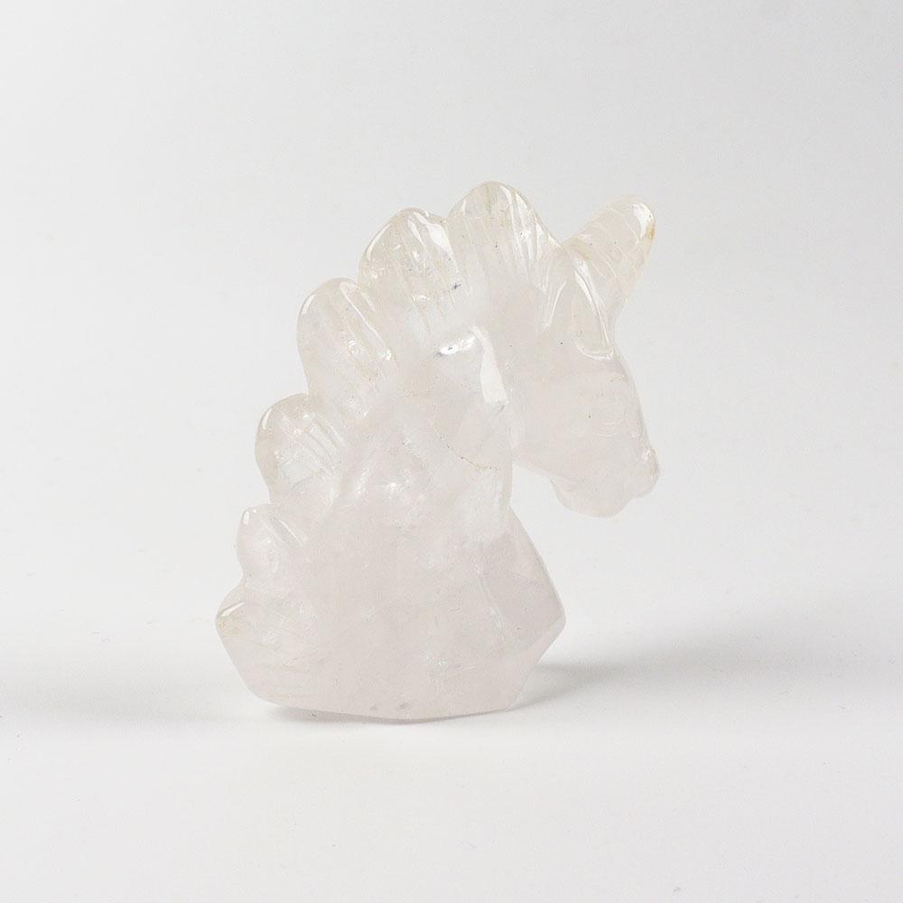 2" Clear Quartz Crystal Carving Unicorn Wholesale Crystals USA