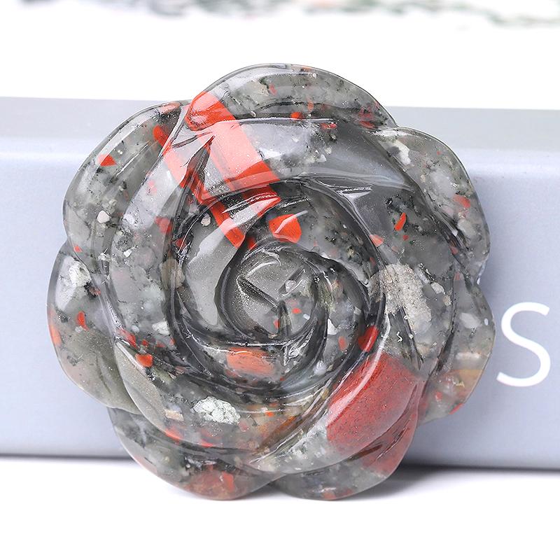 2" Rose Flower Crystal Carvings Wholesale Crystals USA