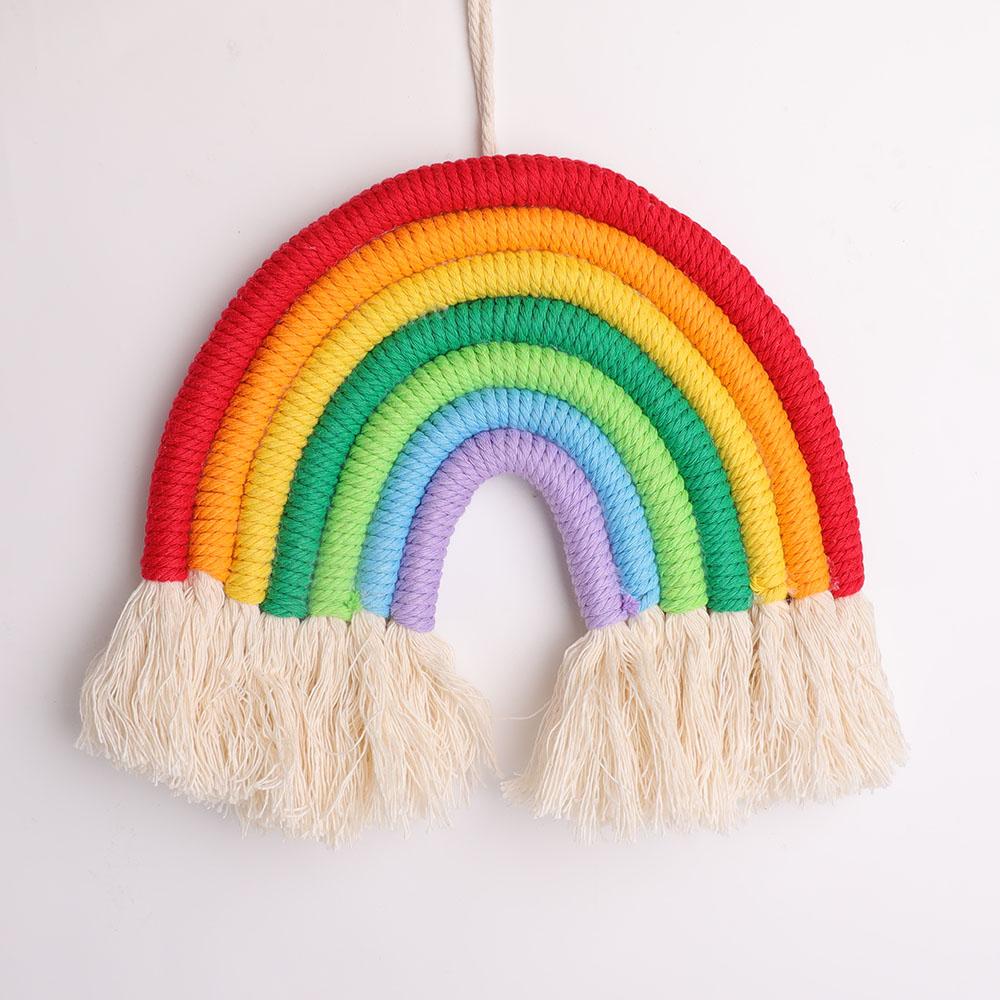 Rainbow Design Fabric Hanging Ornament Wholesale Crystals USA