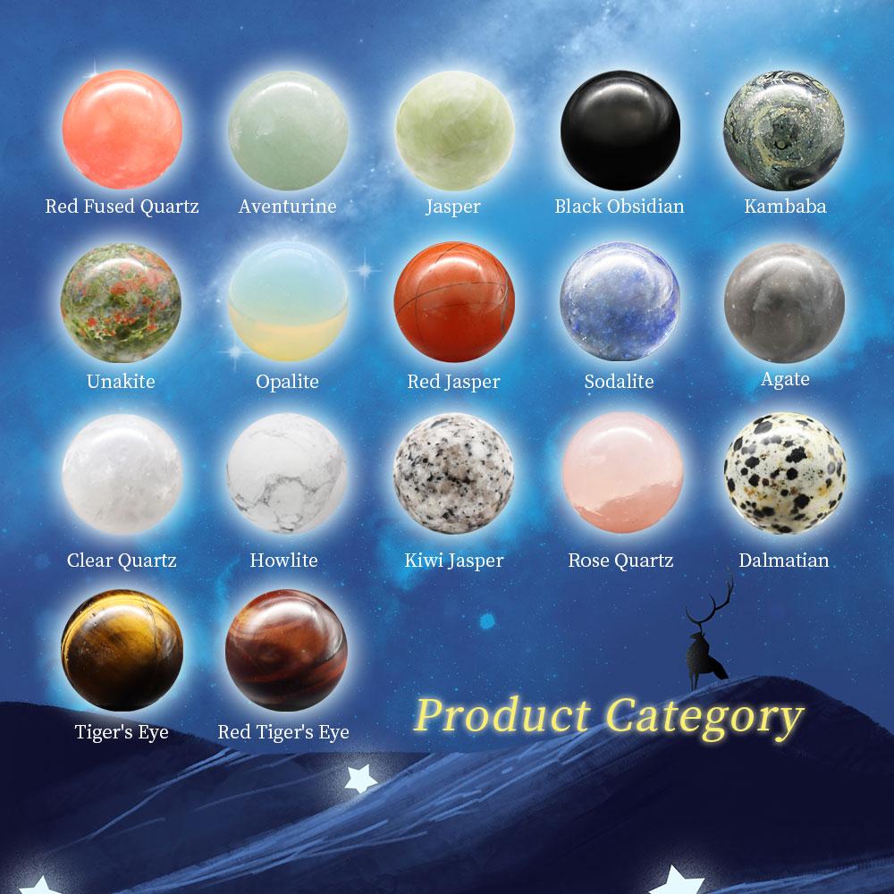 1.2”Gemstone Round Loose Beads Wholesale Natural Stone Beads Wholesale Crystals USA