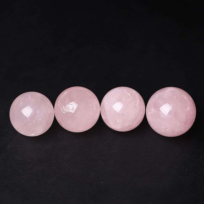 30mm Rose Quartz Crystal Sphere Wholesale Crystals USA