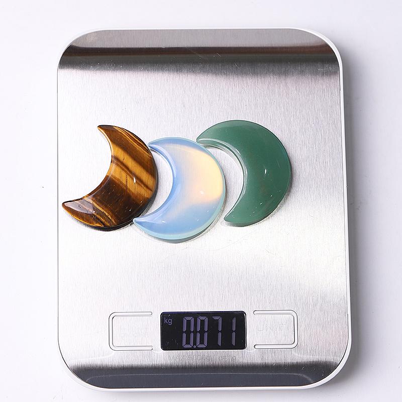 2“ Natural Crystal Moon Carvings Wholesale Crystals USA