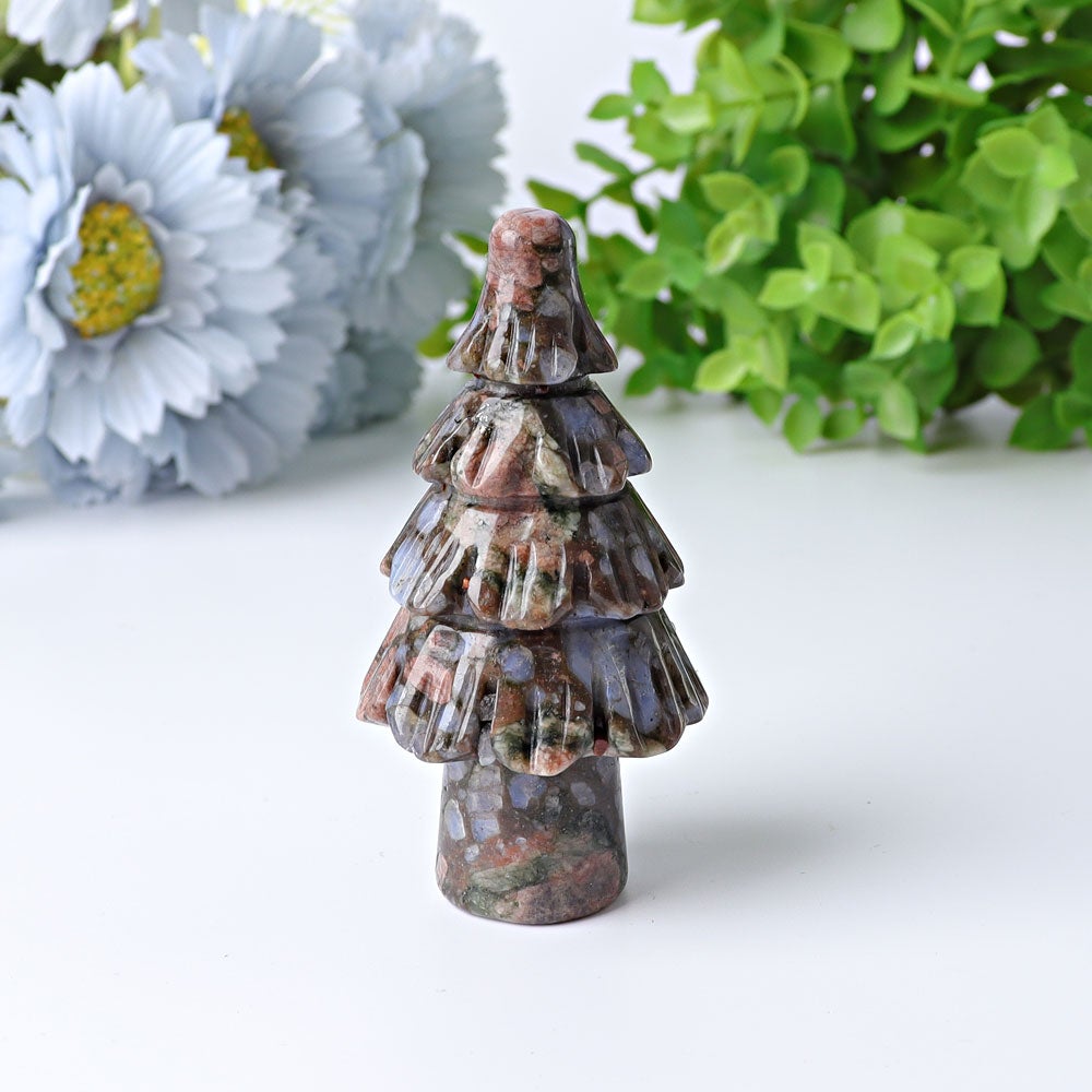3" Fir Tree Crystal Carvings for Christmas Wholesale Crystals USA