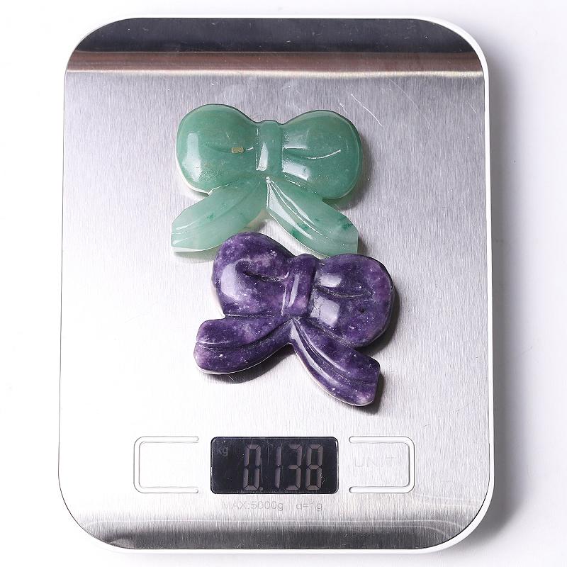 2.3" Bow-knot Crystal Carvings for Christmas Wholesale Crystals USA