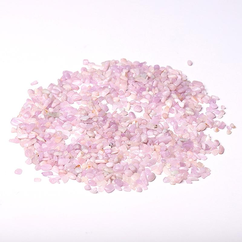0.1kg Different Size Natural Kunzite Crystal Chips for Decoration Wholesale Crystals USA