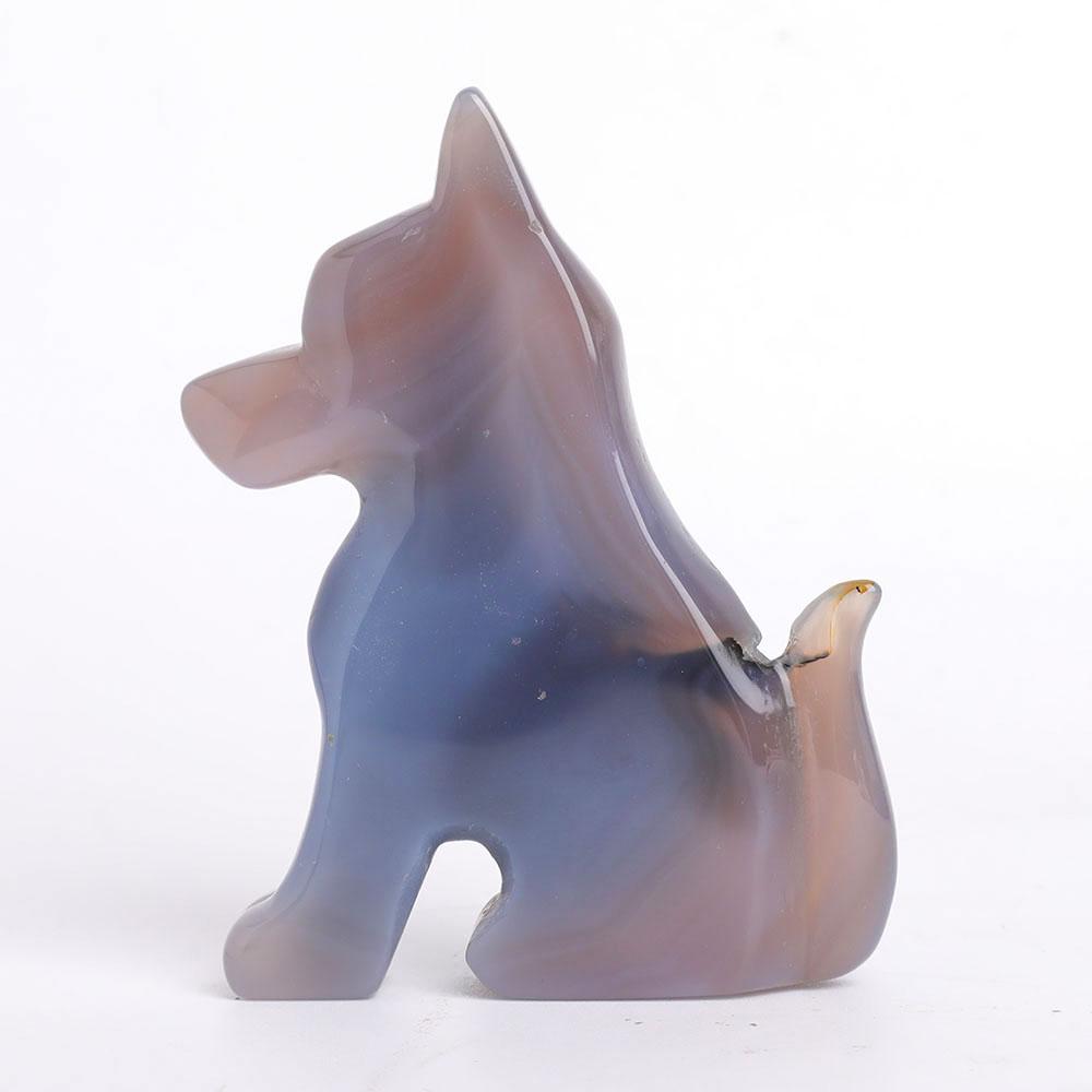 Druzy Agate Dog Carvings Wholesale Crystals USA