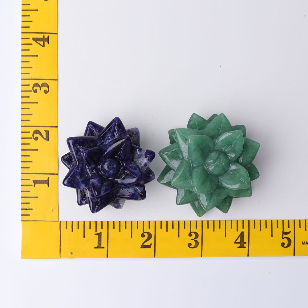 2" Succulent Crystal Carvings Wholesale Crystals USA