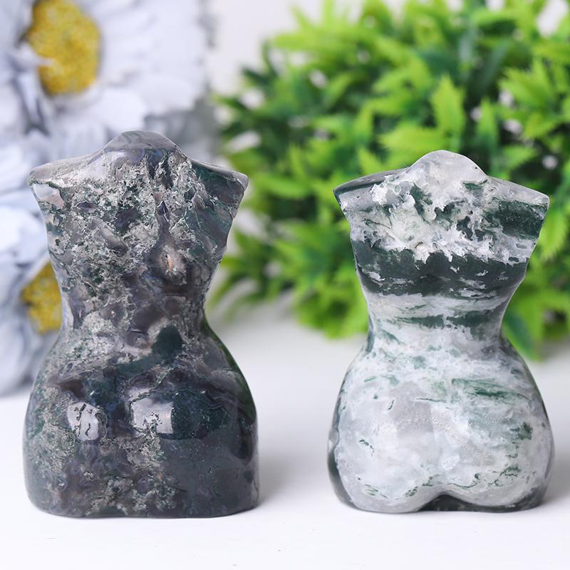 3“ Moss Agate Model Carving Wholesale Crystals USA