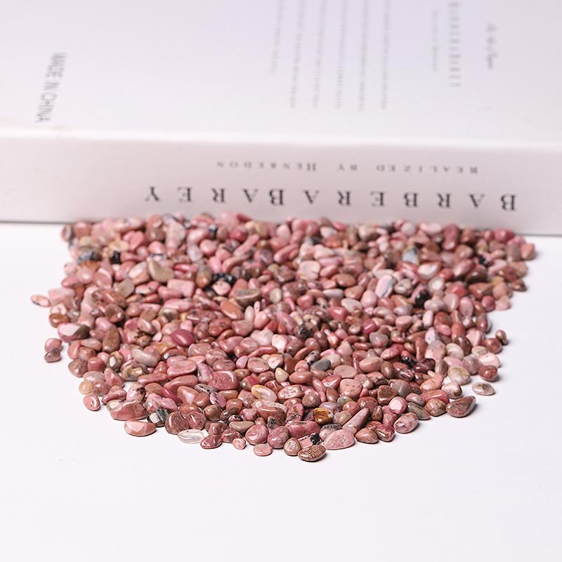 0.1kg Different Size Natural Rhodonite Chips Crystal Chips for Decoration Wholesale Crystals USA