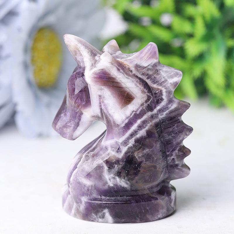 2.3" Dream Amethyst Unicorn Crystal Carvings Wholesale Crystals USA