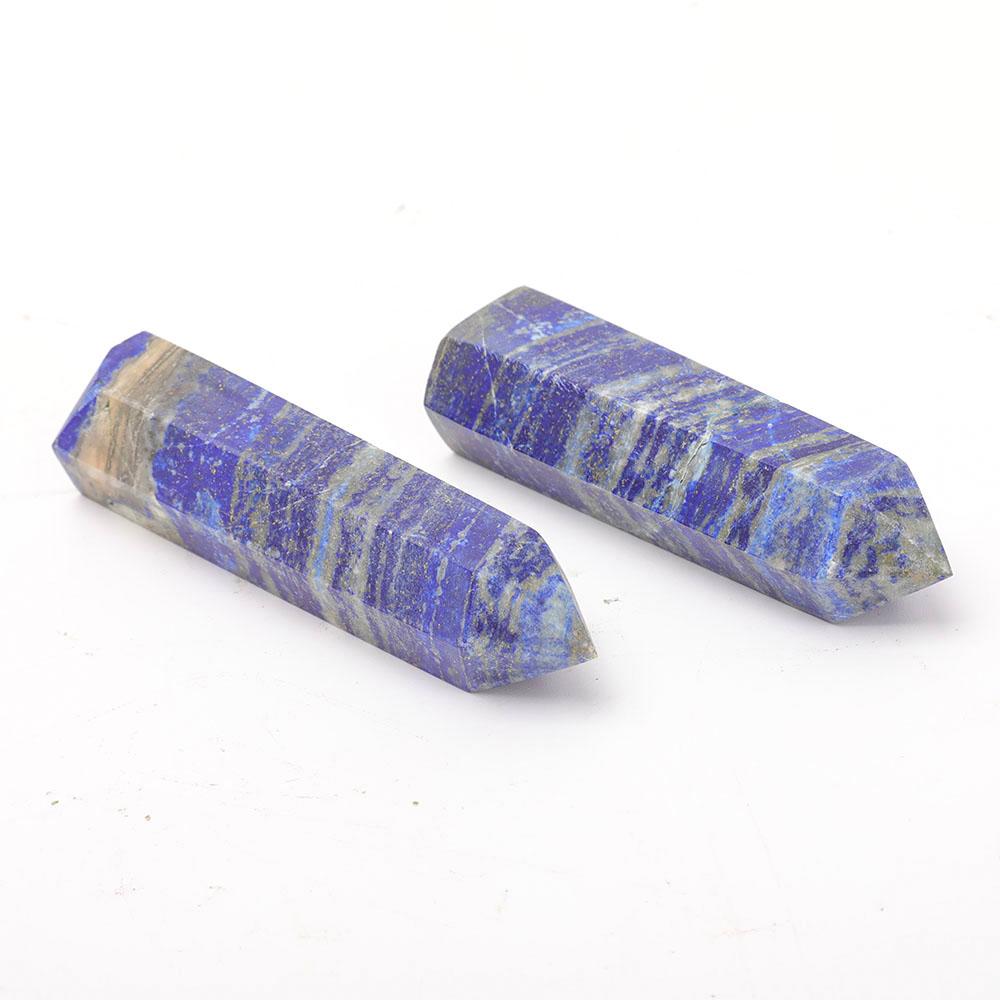 Set of 2 Lapis Points Wholesale Crystals USA