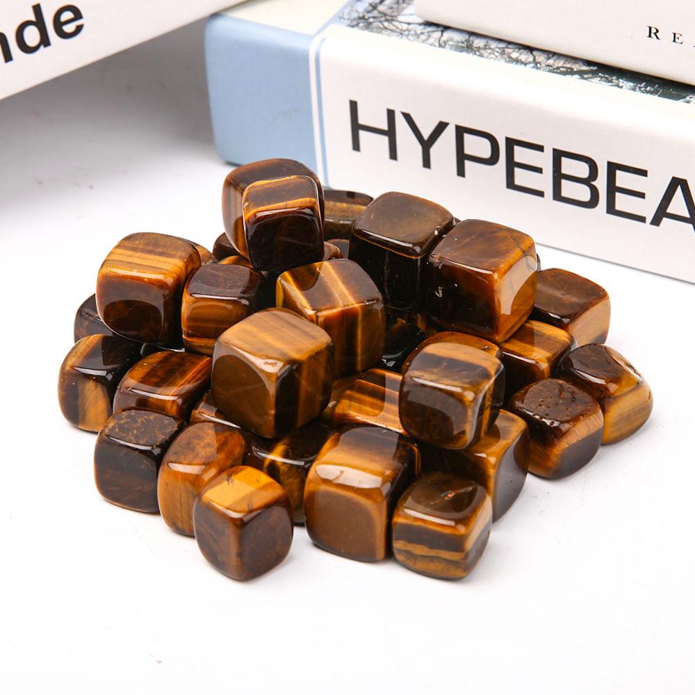 0.1kg Tiger Eye Cubes Bag Wholesale Crystals USA