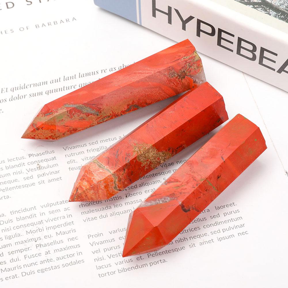 Set of 3 Red Jasper Points Wholesale Crystals USA