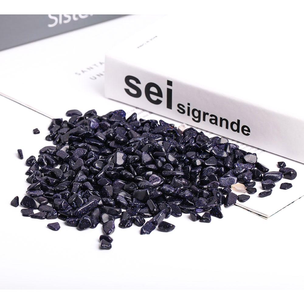 0.1kg Blue Sand Stone Crystal Chips Wholesale Crystals USA