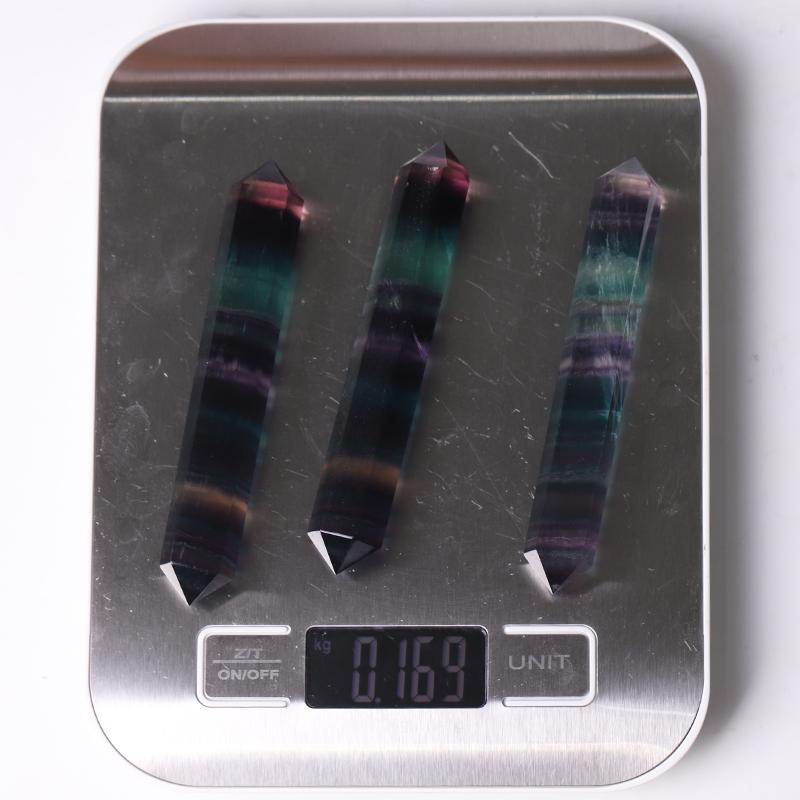 4" High Quality Rainbow Fluorite Double Terminated Point for Healing Wholesale Crystals USA