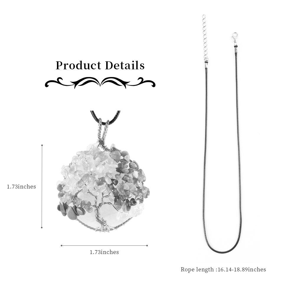 Tree of Life Copper Wire Wrapped Pendant Wholesale Crystals USA